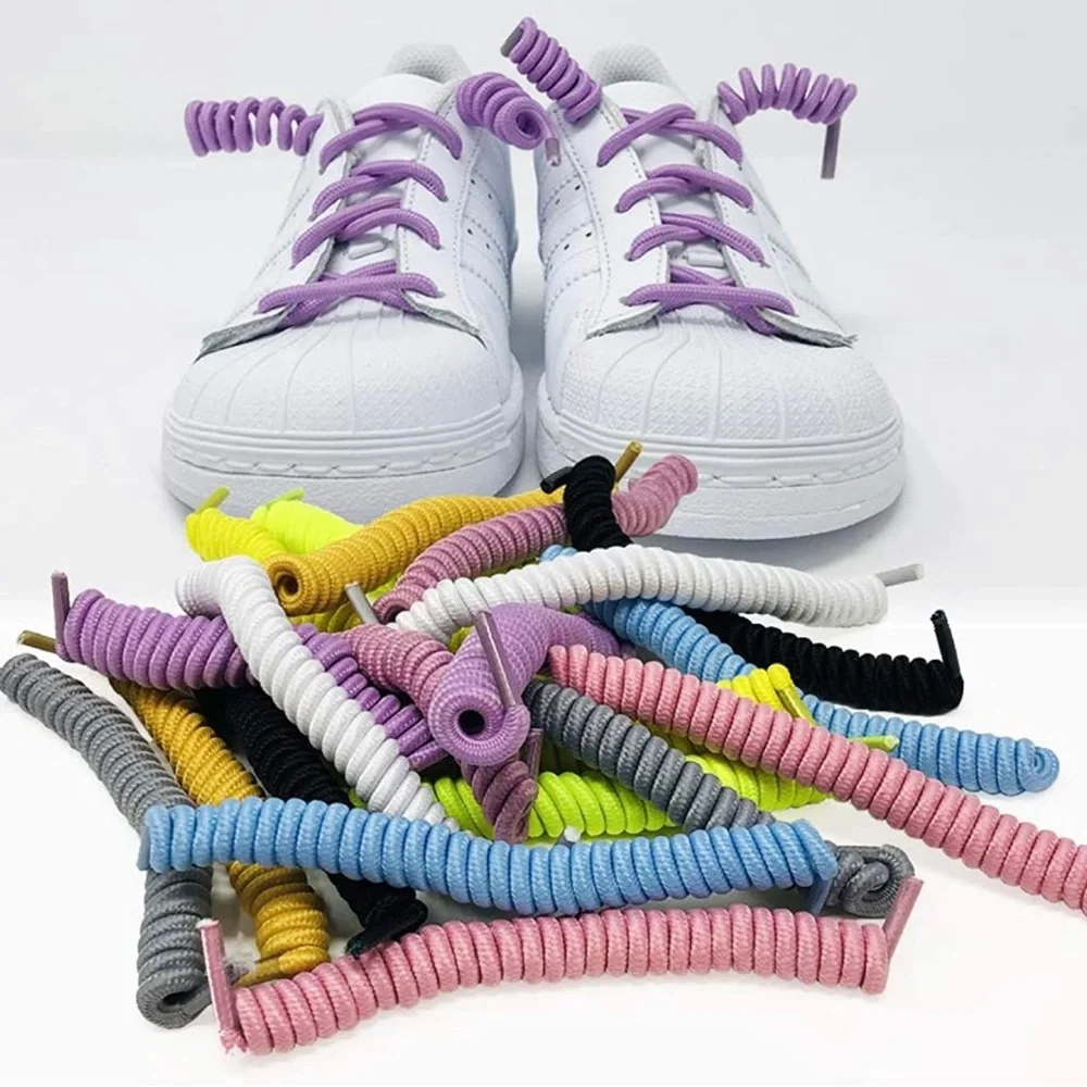 No Tie Shoe laces for Kids & Curly Shoelaces Sneakers Twist - 3 Pair
